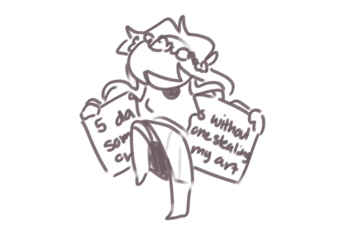 Not someone literally gaining money from tracing my art. 