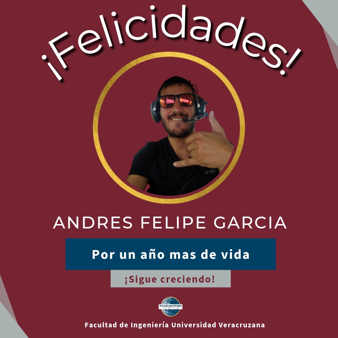 TMFiuv's tweet photo. ¡Nuestro compañero y socio Andrés Felipe García hoy cumple un año más!✨

De parte de todo el equipo espero que te la hayas pasado super cool y en compañía de las personas más importantes para ti. 👩‍❤️‍👨👨‍👨‍👧‍👦 https://t.co/7aowmn8YMr