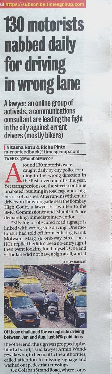 Driving on the wrong side is a disease and needs to be eradicated. Stringent fines are a must. <a href="/MumbaiPolice/">मुंबई पोलीस Mumbai Police</a>, we need a drive to fine errant drivers at Saat Raasta. <a href="/RoadsOfMumbai/">Roads of Mumbai</a> <a href="/mumbaitraffic/">Mumbai Traffic</a>
