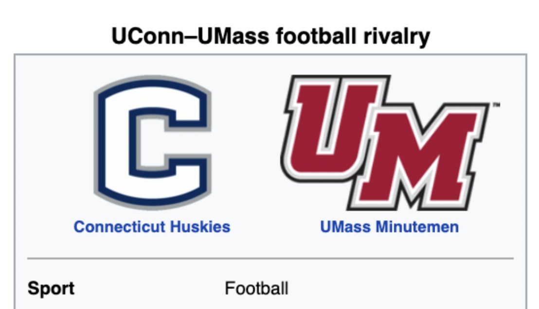 ChrisVannini's tweet photo. Next week

0-5 UConn travels to 0-5 UMass for the biggest game of the year. https://t.co/W0Lb9gvml8
