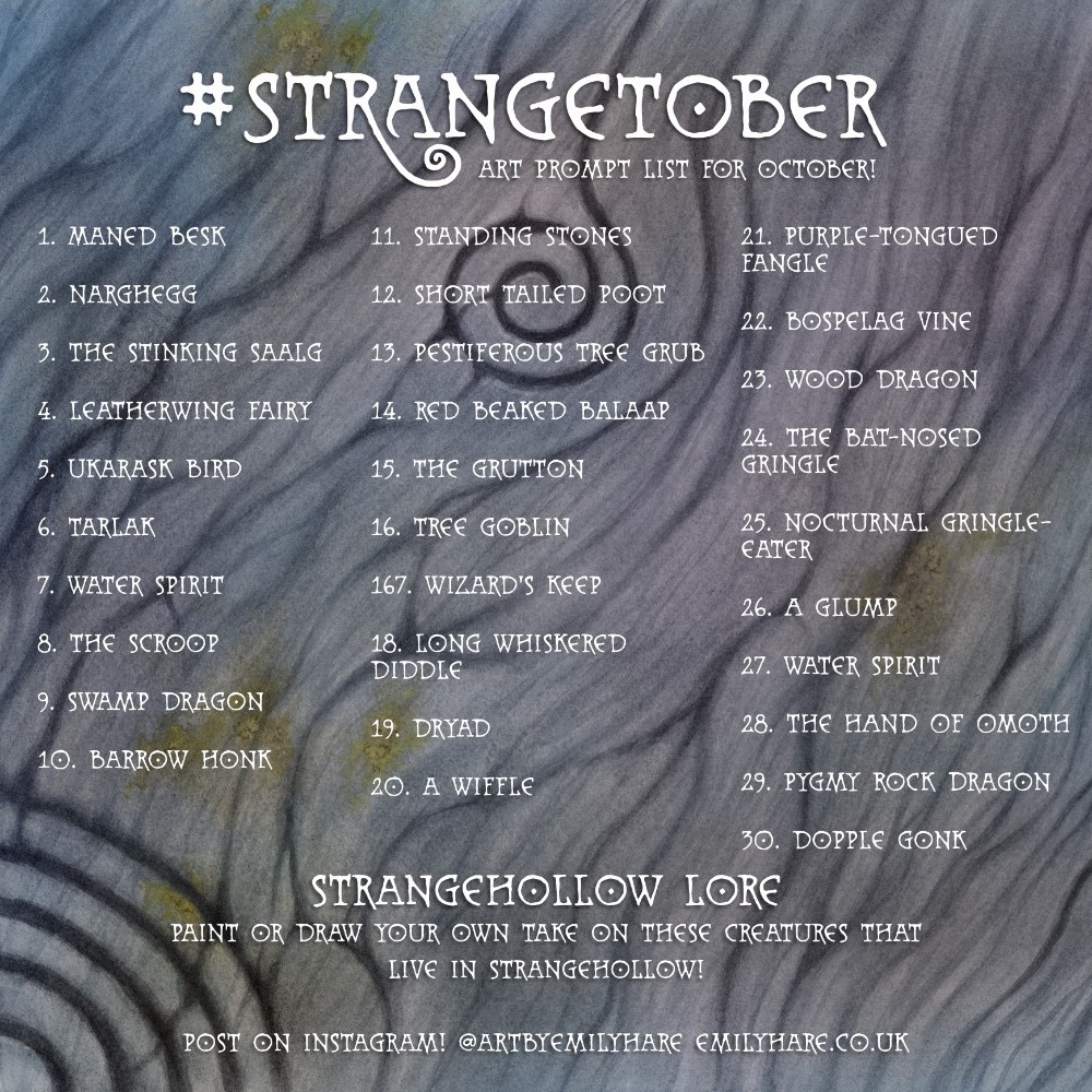 Day 2 of #strangetober is the "Narghegg"!
Prompt by @artbyemilyhare 