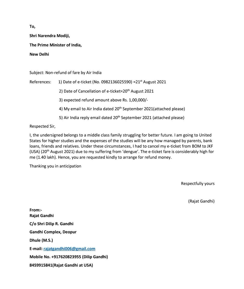 tejas19961's tweet photo. @airindiain @PMOIndia @JM_Scindia
@AmitShah @AmitShahOffice  @CMOMaharashtra @AjitPawarSpeaks @supriya_sule Posting on behalf of my brother.
Still after a month, money not refunded. It is hard for us to bear such a long time for refunded. Air india reference no WB-IBOM150921102 https://t.co/OBpInDNz7F