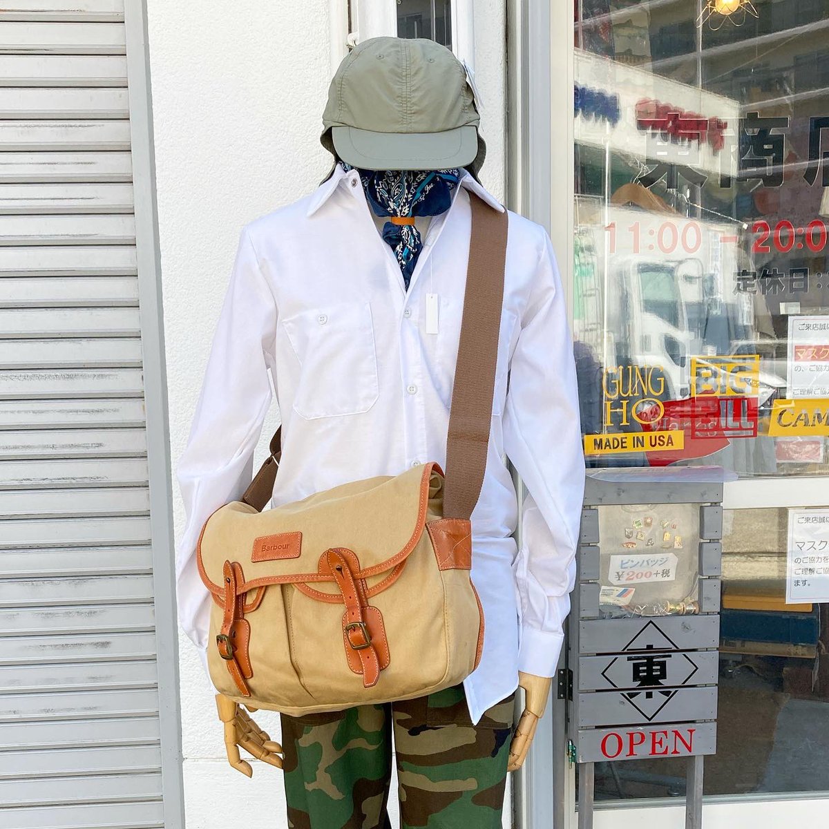 azumashoutenkyo's tweet photo. 東商店
マネキン変更
秋の釣り
#東商店 #山科 #山科洋服 #京都 #kyoto #セレクトショップ
#cap #dorfmanpacific
#shirt #redkap
#pants #gungho
#boots #llbean
#bag #barbour
#ドーフマンパシフィック
#fishingcap #ivyfishing
#ivy #preppy #rugged #dadsstyle #mensclub
#outdoor #freeandeasy https://t.co/ZFVrcZ5nv2
