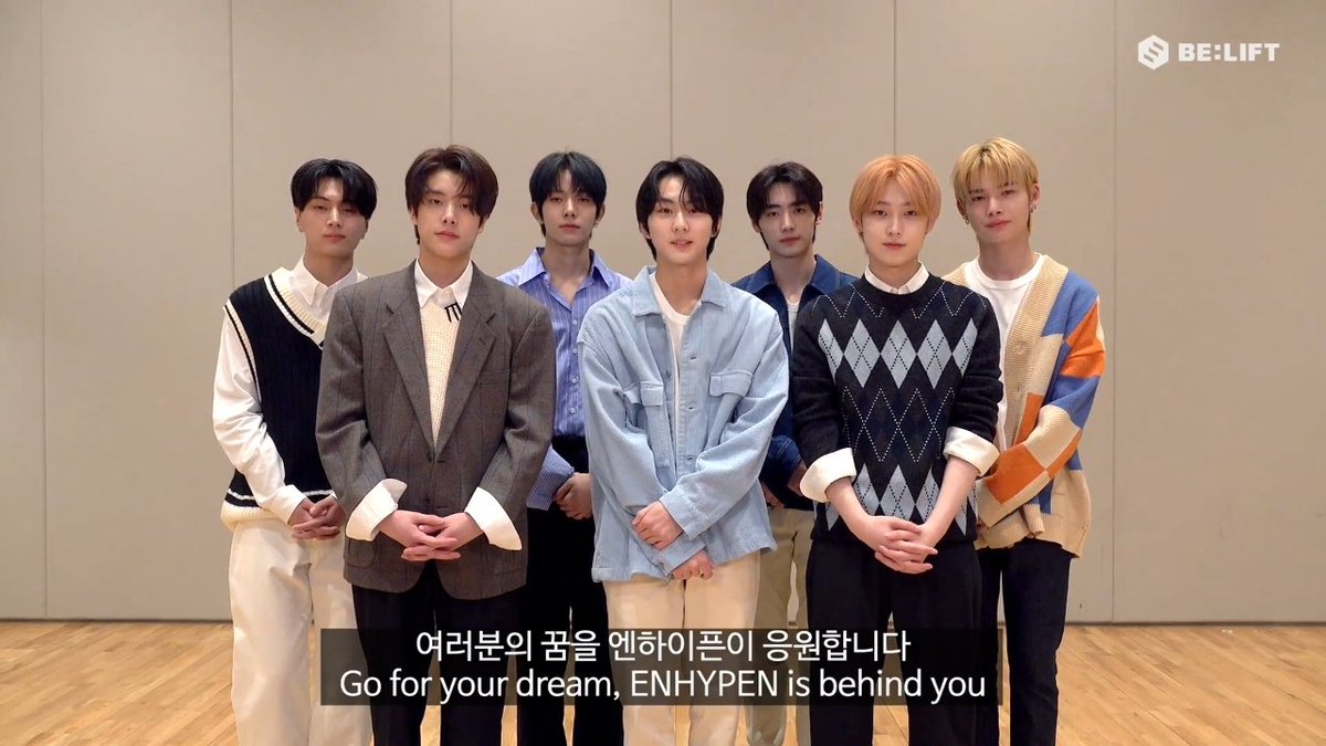 mintsunco's tweet photo. ENHYPEN wants to say something.

"Go for your dream, ENHYPEN is behind you." 

They really loves us so much. 😭 https://t.co/pwSH6uqNmu