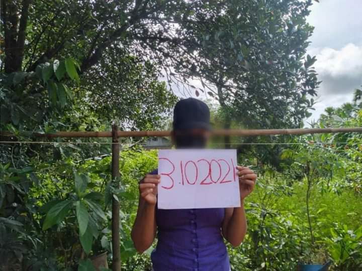 Etmani3's tweet photo. Residents in Launglone township staged a rural protest against the coup junta on the morning of October 3.

#Oct3Coup
#WhatsHappeningInMyanmar https://t.co/AA9PZqkTA0