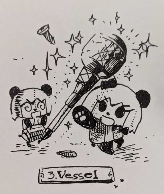 #inktober2021 #Inktoberday3 
#kuretake_inktober #inktober
#ムイムイコミック
day03 VESSEL 