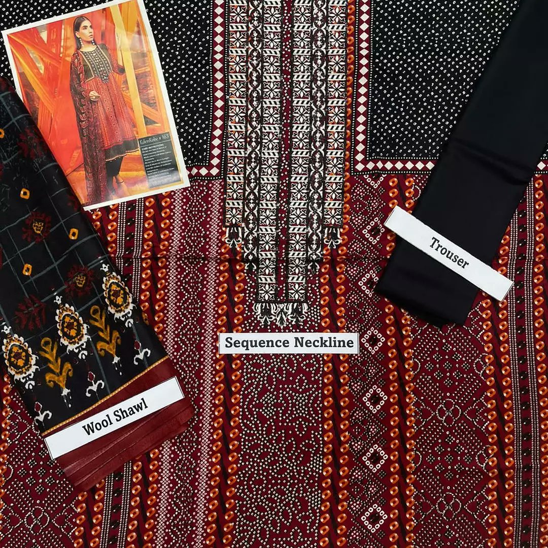 sanamch786's tweet photo. Eden Robe 163KT
*Winter Collection 2021*

Fabric *Linen 6868* 3pc

*Front Neck Heavy Sequence Embroidered*
Plain Trouser 
*Fine Quality Wool Shawl Dupatta*

Wholesale Price 
*Rs.1850 https://t.co/gi7q3y0fGR
