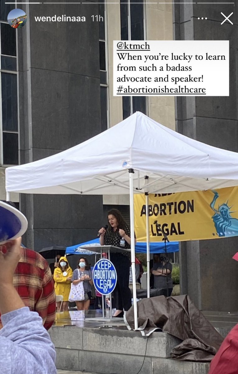 KtMcH's tweet photo. The Indy #RallyForAbortionJustice was amazing. Folks saw me up on the platform speaking, but I saw almost 3,000 people standing in the pouring rain, showing up for #abortion access. I am continually inspired by this community.

#RallyForOurRights 
#AbortionIsHealthcare https://t.co/4E1bMMuFWj