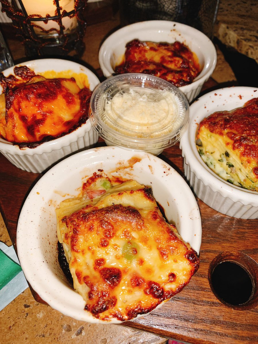 CurlySueChick19's tweet photo. Saturdays are for carbs! The Lasagna Flight was DELICIOUS! @LaLanternaCaffe #nyc #italianfood #lasagna #pizza https://t.co/xajzdIuvzf