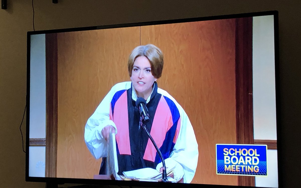 How many times have School Board meetings been featured on SNL? Asking for some #EdBeat folks.