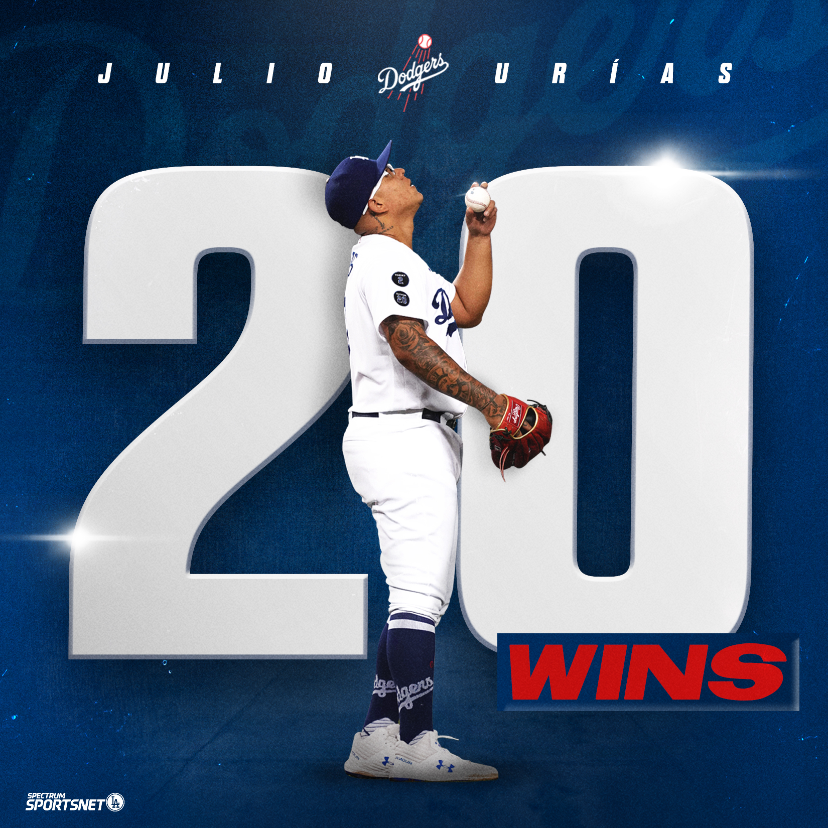 SportsNet LA on X: 2⃣0⃣th win of the season for Julio Urías! 🙌   / X