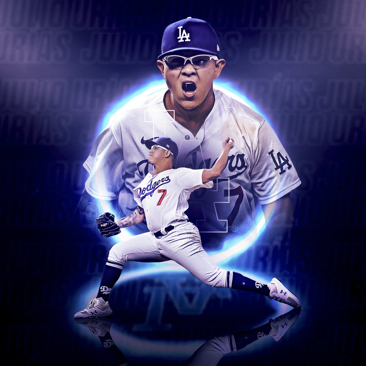 MLB's tweet photo. Julio Urías is the first NL pitcher in five years to win 20 games! https://t.co/7wp7uEqAvf