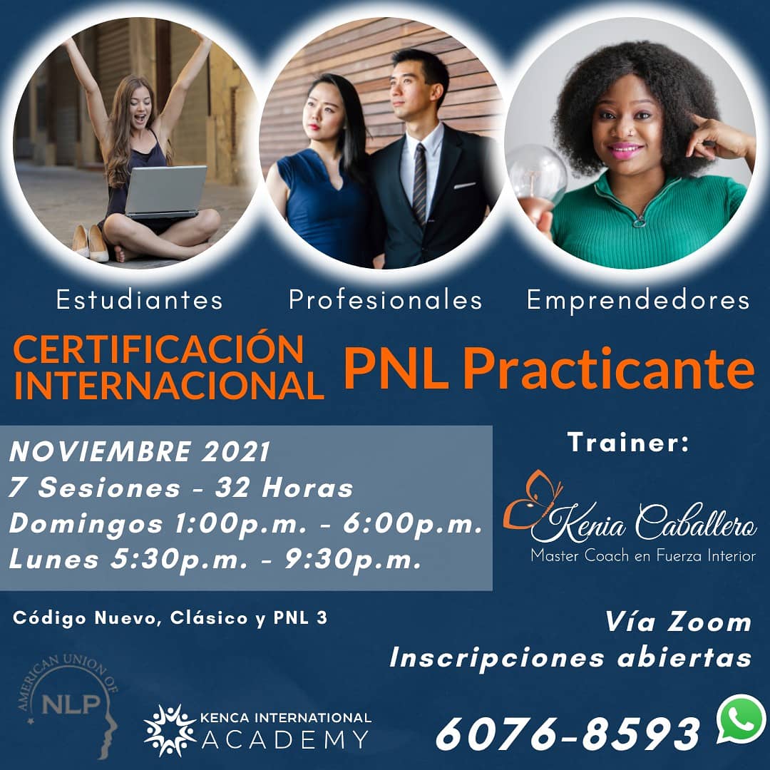 coach_kenia's tweet photo. Expande tus fortalezas en ésta Certificación Internacional de PNL Practicante, donde descubrirás cómo usar todo el PODER de tu mente y cuerpo naturalmente!🤯 https://t.co/Vx9OSEeIZF
