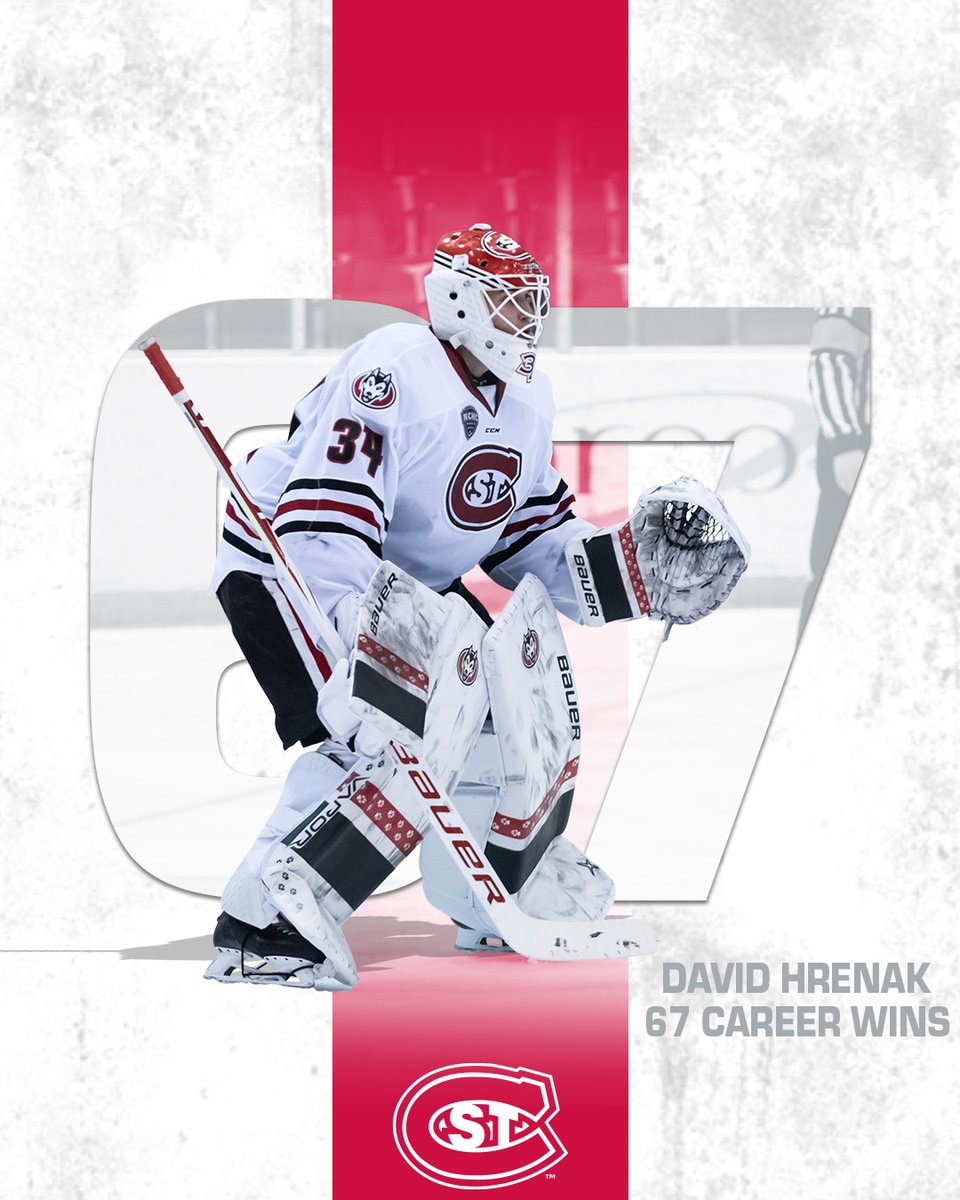 6️⃣7️⃣ CAREER WINS 🙌

With the win tonight, <a href="/hrenci/">Dávid Hrenák</a> becomes the all-time winningest goalie in #HuskyHockey history! 

#GoHuskies | #HuskyHockey 🏒