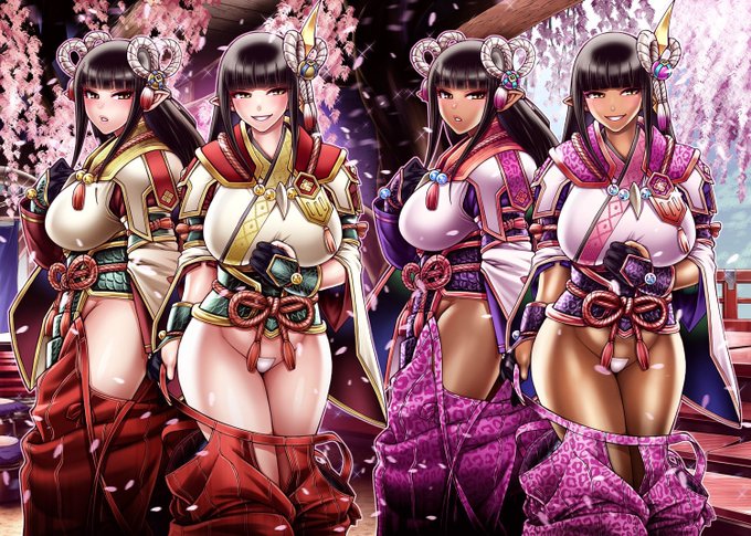 お前はすけべなスクショを撮りまくり受付嬢竜人族姉妹の同人誌を作る #モンハン初心者だった自分に伝えたいこと 