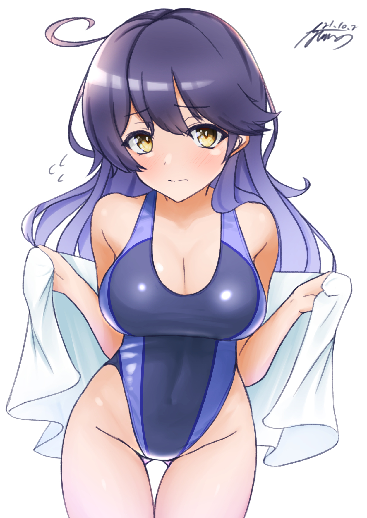 Ayuman Skeb募集中 お題 競泳水着姿の潮お願いします 艦これ 潮 T Co Shouykhdea Twitter