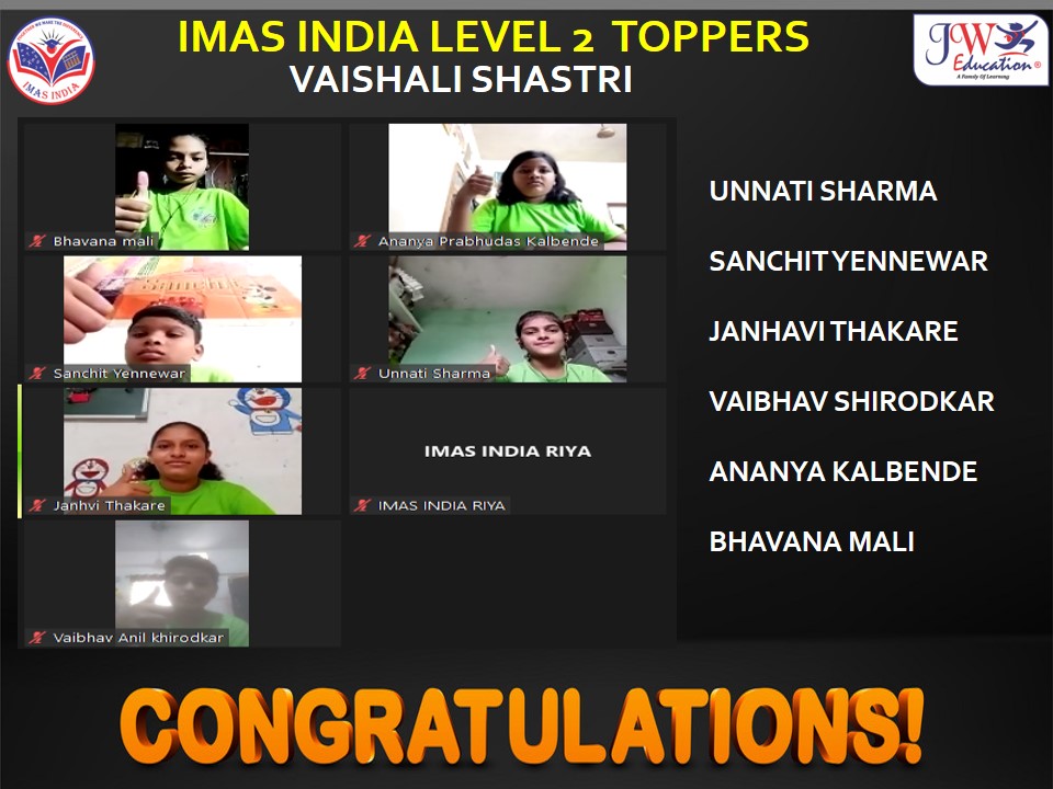 IMAS INDIA LEVEL 2 VAISHALI SHASTRI