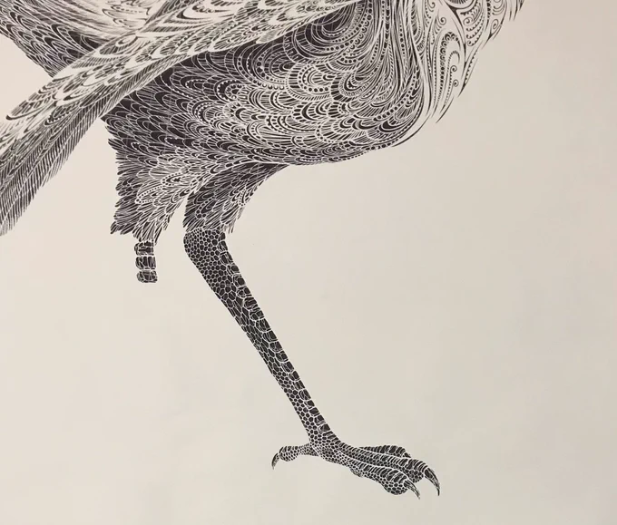 お御足
#切り絵 