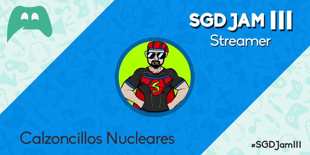 calzonsnuclear's tweet photo. Hoy a las 20:00 tenemos eventazo!!
Por segundo año tenemos el honor de participar como streamer en la #SGDJamIII🎮
Con muchísimas ganas (y cada vez más nervios) de ver como sale todo. Os espero en https://t.co/tBHHkH66Ei
@spaingamedevs #Ramboot #Twitch 🏆 https://t.co/8RCiq013fG