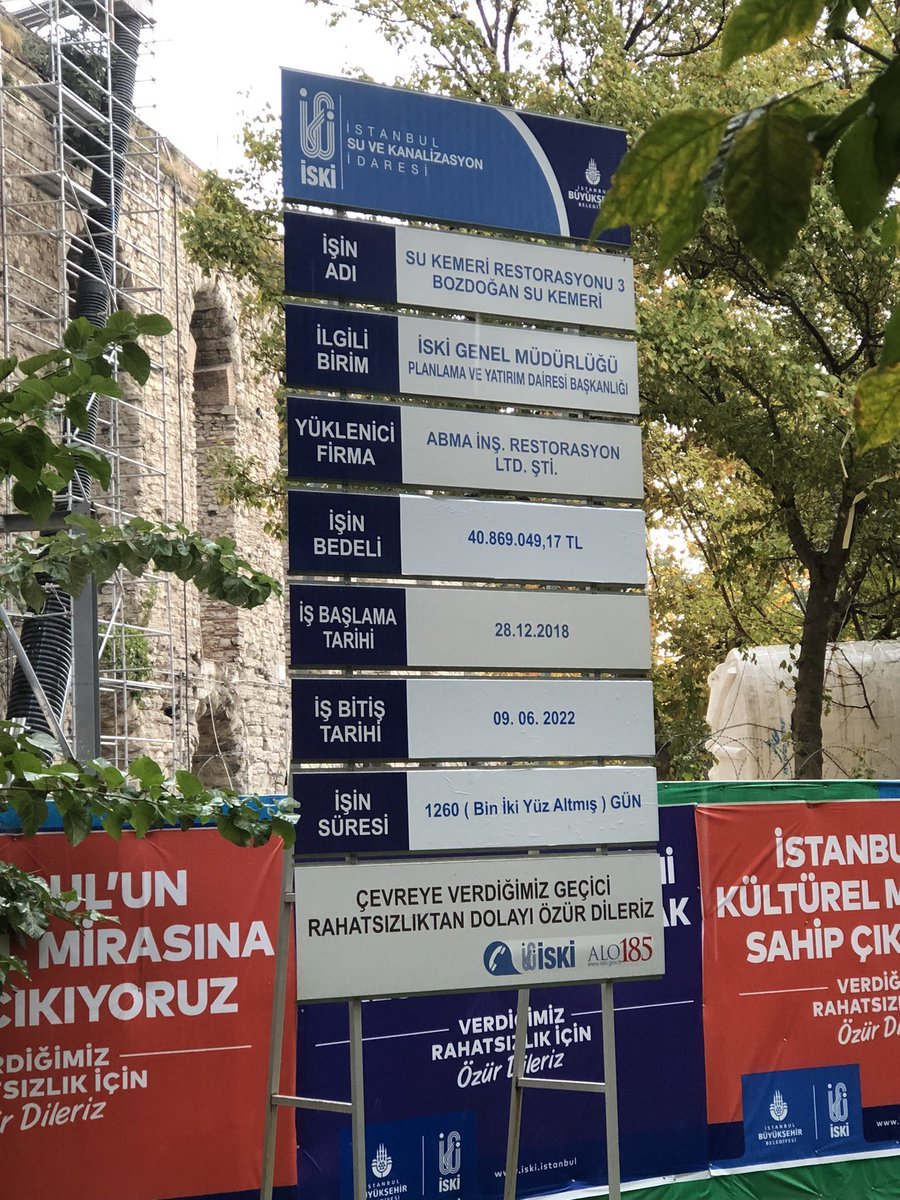 İski’nin ihale ettiği Bozdoğan Su Kemeri restorasyon işi:

Bitiş Tarihi: 26.04.2021
İşin Bedeli: 27,565,790TL

Bu hafta tabela değişmiş

Bitiş: 09.06.2022
Bedel: 40,869,049TL

Gecikme ve bedel yükseltme normal mi?

Eski Türkiye yöntemleri,düşük fiyatla ihale al, sonra bedel artır