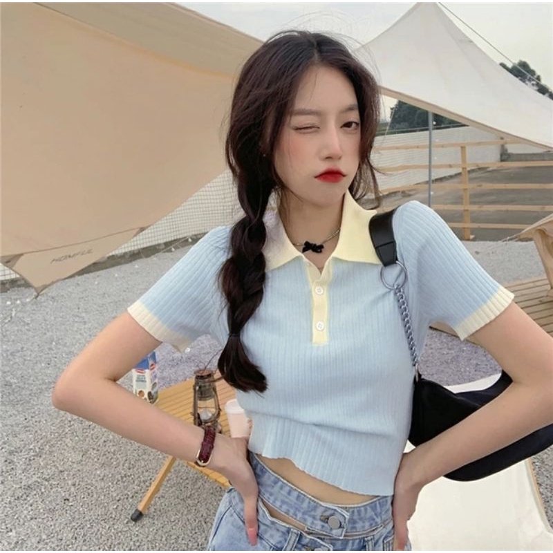 🌸พร้อมส่ง  ตัวละ 129 ฿🌸
เสื้อครอปไหมพรมคอปก ผ้าร่องสีน่ารักมาก✨

🦋มี 3 สี
🦋อก 32-38
🦋ยาว 15 นิ้ว