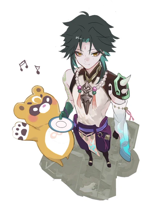 魈とグォパァーかわいい 