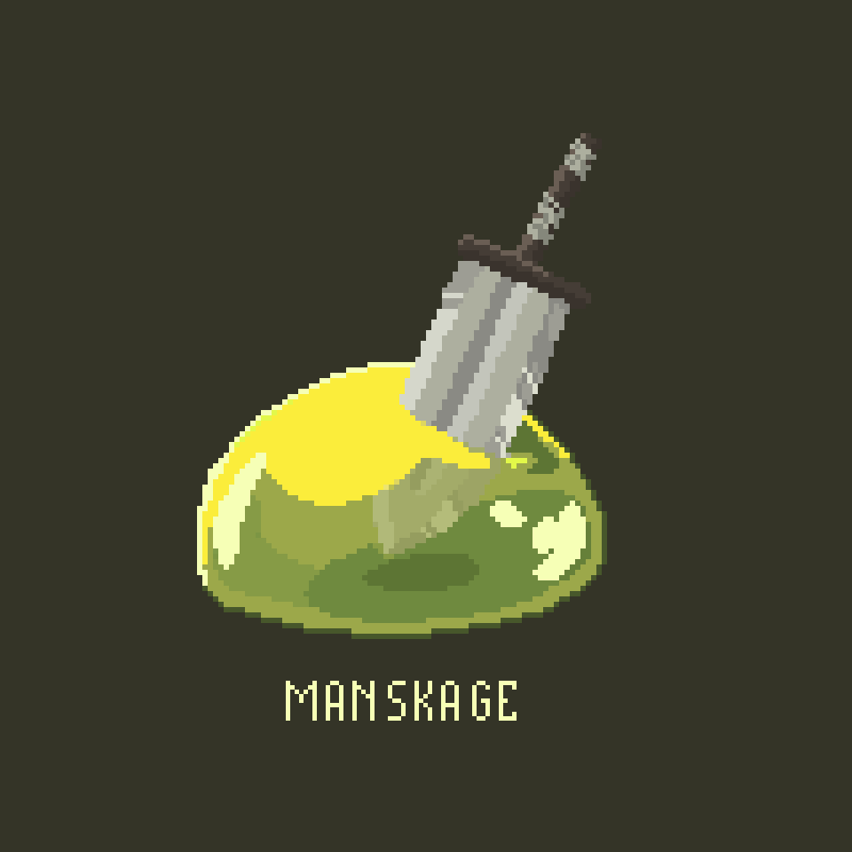 manskage's tweet photo. #pixelart #slime #sword 
Missing slime, be careful he has a sword 😬 https://t.co/RGcrs3uCUr