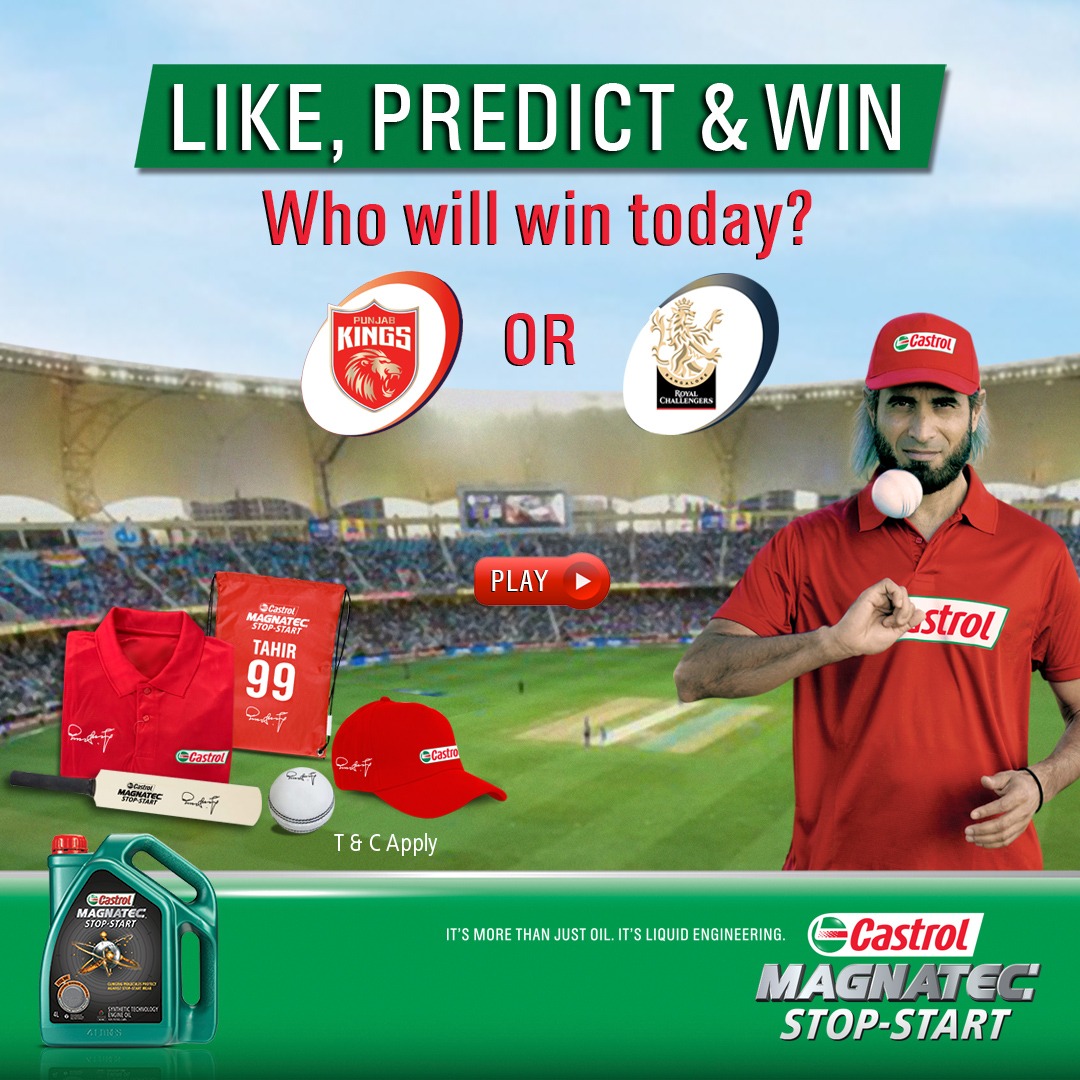 khaleejtimes's tweet photo. LIKE, PREDICT AND WIN WITH CASTROL MAGNATEC & KHALEEJ TIMES @CastrolME
To participate, click here: https://t.co/xTBlP1anHa
*T&C apply
#CastrolCricket #Cricket #KhaleejTimes #IPLMatchPrediction #CastrolMagnatec #IPL #IPL2021
Like the Castrol Middle East Facebook page now https://t.co/QL1W9xEXyK