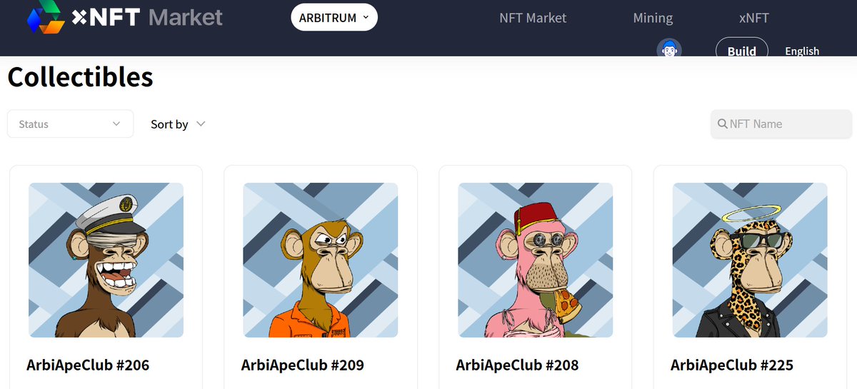 xNFT_Protocol's tweet image. @ArbiApeClub, @DeevyProject, @MetaMarauders &amp;amp; @ArbitrumBoneman were listed on @xNFT_Protocol Marketplace. 👏👏👏

🚀Link1, market.xnft.net/collection/Arb…

🚀Link2, market.xnft.net/collection/dee…

🚀Link3, market.xnft.net/collection/Met…

🚀Link4, market.xnft.net/collection/Arb…

#Arbitrum #ArbitrumNews