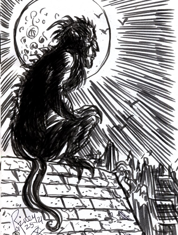 Thedocbot's tweet photo. #SketchbookSaturday on a #SaturdayScares or is that #ScarySaturday it is #hashtagmadness #chills #drawrick #horror #sketchbook #draw365 #HorrorCommunity #monsters #monsterdrawings #draw #rinktober #create https://t.co/J7S58UJGwV