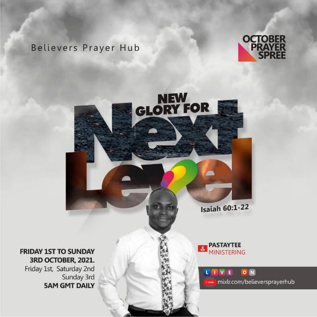 pastaytee's tweet photo. Happy Sunday, Beloved. We are live on air! Do join us for the Day 3 of #OctoberPrayerSpree. Please click here https://t.co/KTZp0txDpv now to #CommandTheMonth and experience the #NewGloryForNextLevel God has for you this season! Don't miss out, Jesus is Lord! https://t.co/JQg7vQhQuH