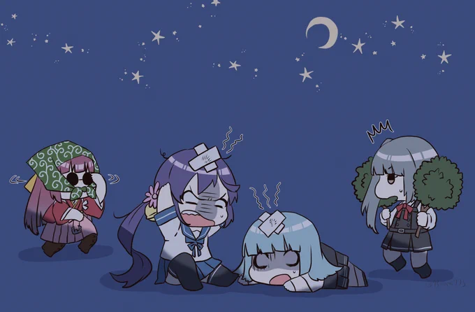 重巡寮に忍び込みたい駆逐艦の絵をリメイクしてみた 