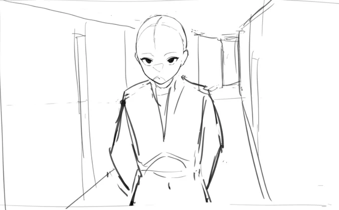 ラフと完成系 