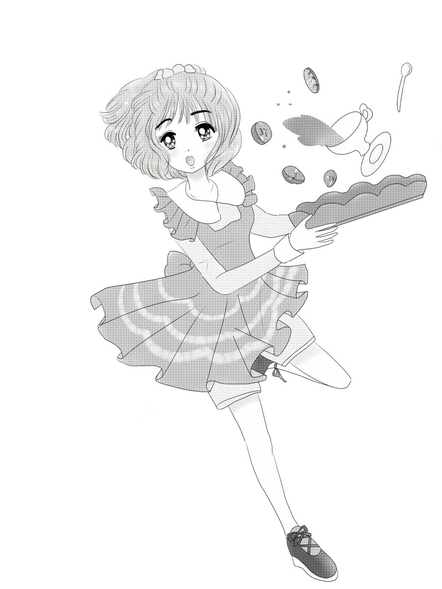 旧誕生花3月3日花桃白黒化 イラレ練習次に作る図形 ガイド線までは何とか作成 こ 愛ちん ゆめみ愛 のイラスト