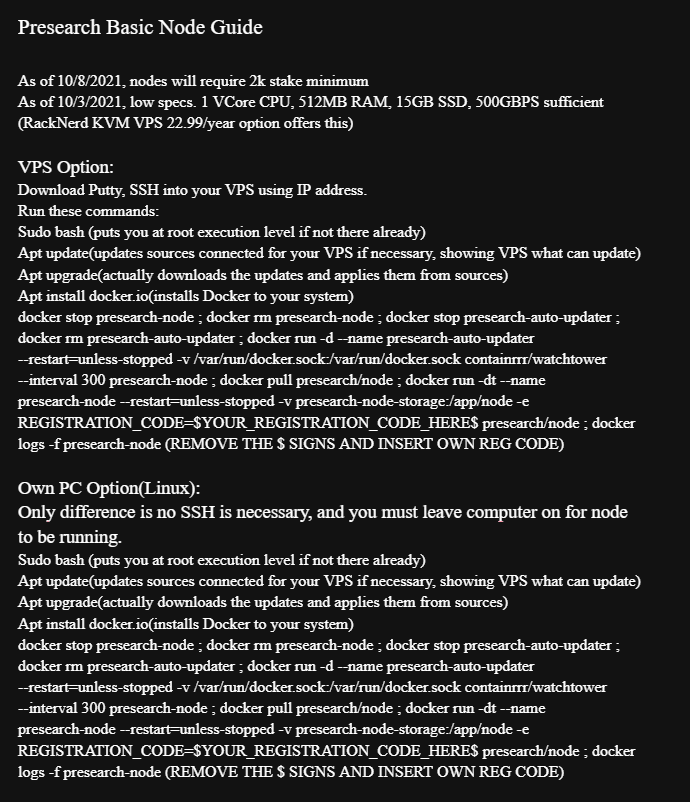 EmptyDebitCard's tweet photo. Attaching basic (VPS) #node guides for anyone just discovering these projects. These work, but I'm sure there are better ways. (NOT ADMIN/PRO) DM/@ for help. #nodearmy

https://t.co/ihPmGXjC6s
https://t.co/temrc1Geb5

Img 1: $Pre setup
Img 2: $POP setup(1)
Img 3: $POP setup(2) https://t.co/aK2MCJ4MxI