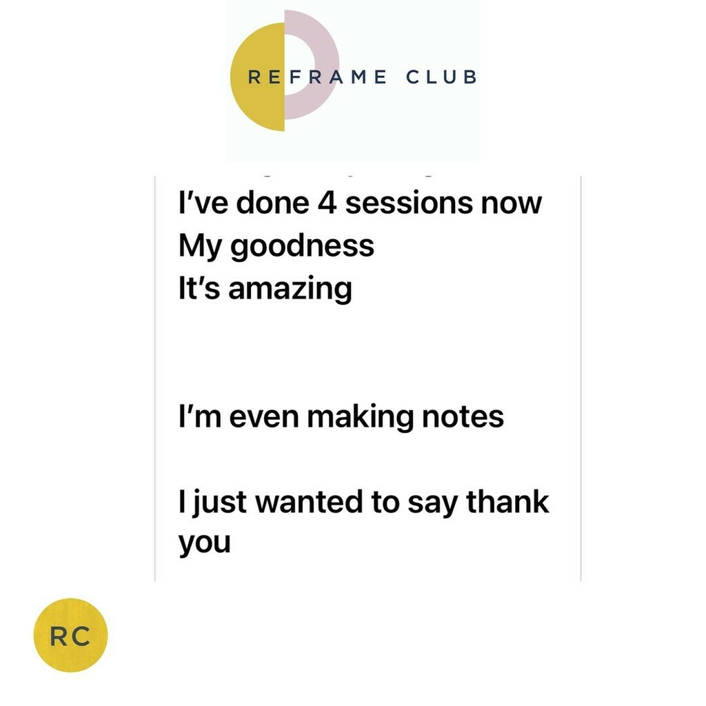 ReframeClubCIC's tweet image. Every time we receive a message like this. One of us does a little dance around their desk. I reckon you can guess which one. 

Jimmy loves to Samba.😅

Ok, it might be Rose but we LOVE hearing how Reframe is working for you! Literally makes our day.
… instagr.am/p/CUjmT1pIWz9/