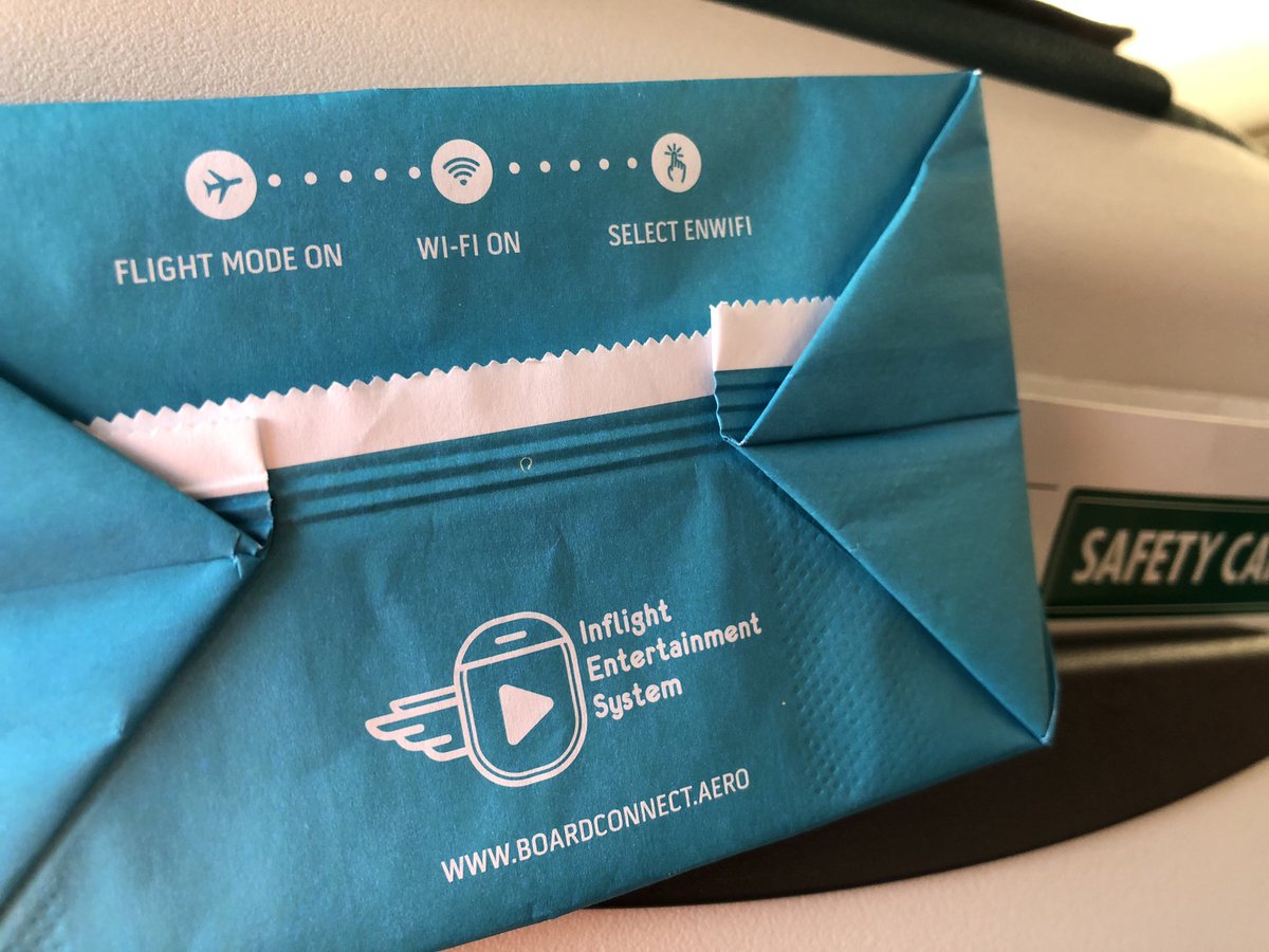 ScottFais's tweet photo. IT WOULD BE MORE entertaining to see somebody use this bag. Only on #Lufthansa operators. https://t.co/BfydPa4Fim