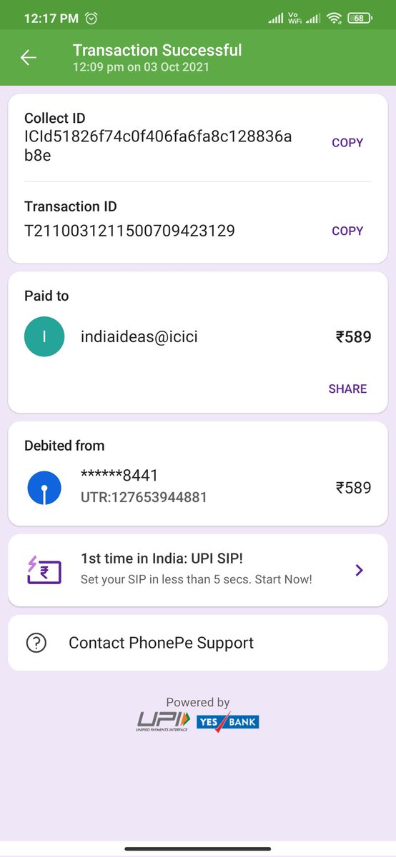 singhthinks13's tweet image. My customer ID is:- 0003301518
I've paid the bill and it's still displaying under outstanding amount. Kindly resolve this ASAP.