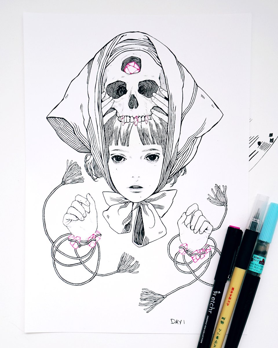 kloodwig's tweet photo. #inktober2021 #inktober2021day1 https://t.co/3lWk1B8FC2