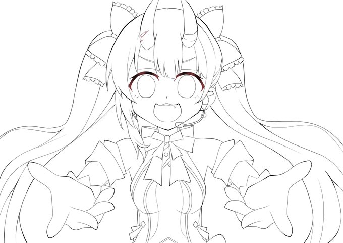昨日上げれなかったあやめちゃんの線画
あとは背景だけなので多分8時ぐらいには投稿します!! 