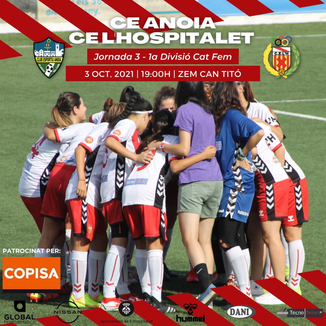 [DIA DE PARTIT]

🏆 #1CatFem | 3a Ja
🕧 19 h
⚽️ <a href="/CEAnoia2005/">CE Anoia</a> - <a href="/CELHFemeni/">CE L'Hospitalet Femení</a>
🏟 Municipal Can Titó

#SomhiHospi #PosatlaFranja♦️