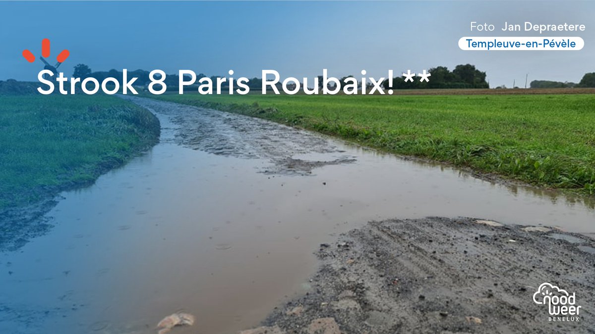 NoodweerBenelux's tweet photo. Tja, Battle tussen Matthieu van der Modderpoel of Wout van Aard? Place your bets in the comments. 😊 #ParisRoubaix #nwbnlx https://t.co/p4mEDyGYIS