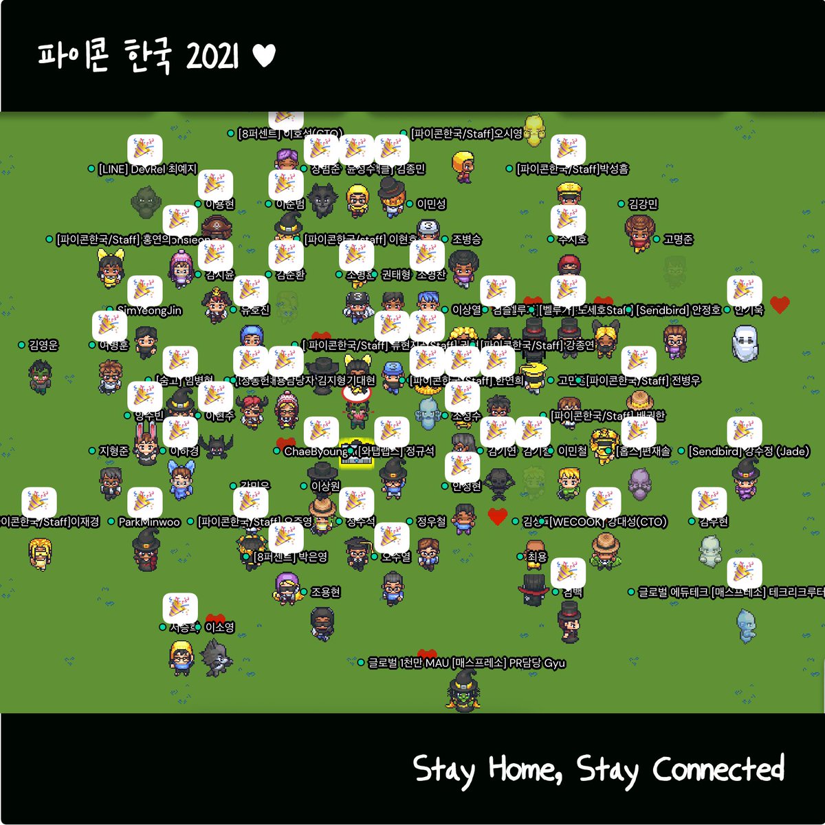 PyConKR's tweet photo. 파이콘 한국 2021의 모든 일정이 마무리되었습니다.

파이콘은 파이써니스타 여러분이 있기에 만들어질 수 있습니다. 올해도 어김없이 각자의 자리에서 함께해주신 파이써니스타분들께 감사드립니다.

그럼 우리, 다음 파이콘 한국에서 또 만나요💙💛❤️ https://t.co/QwzoYSIRjw