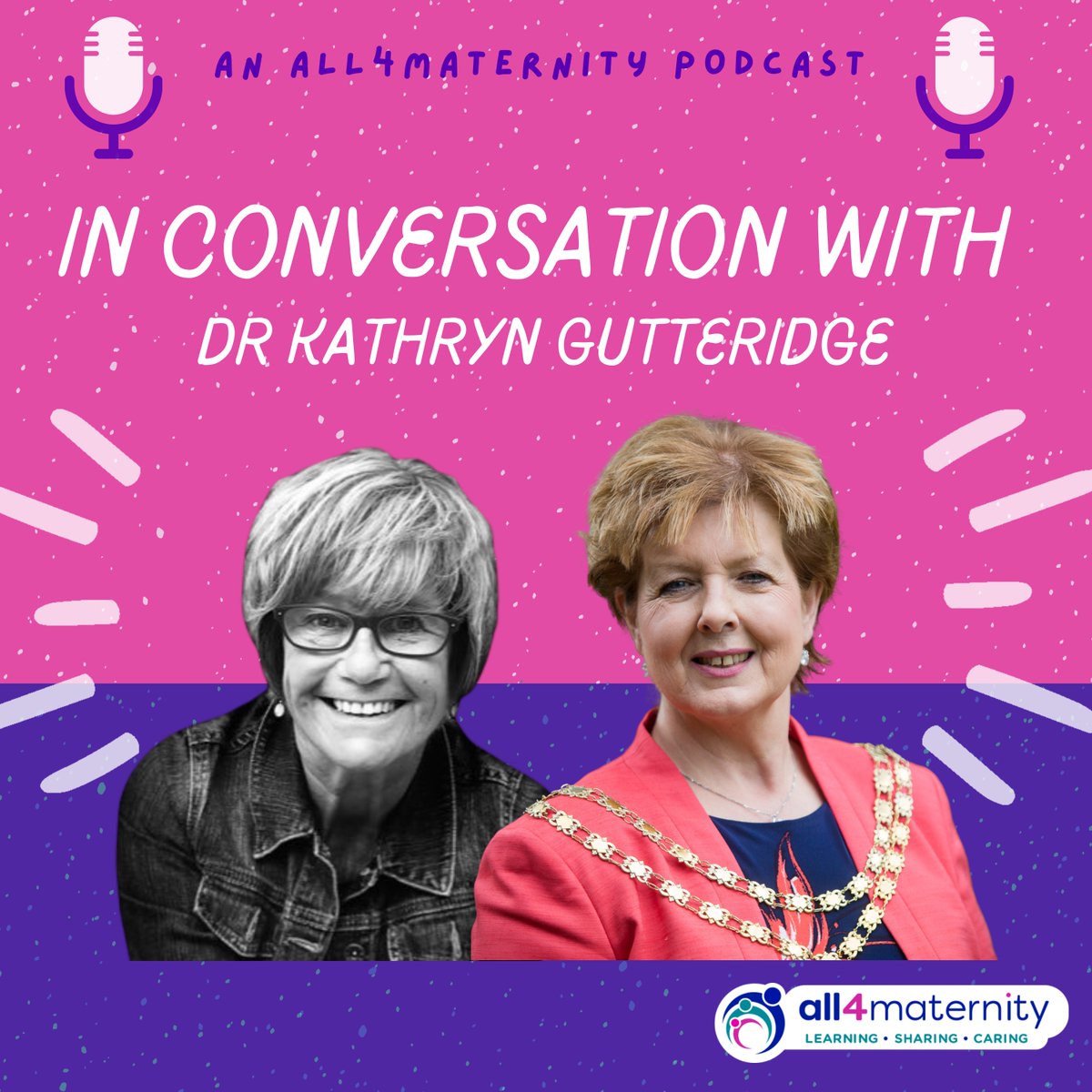 We have a brand new #podcast to share with you today as <a href="/sheena_byrom/">💕Sheena Byrom she/her 💕</a> talks to Kathryn Gutteridge (<a href="/Sanctummid/">Kathryn Gutteridge</a>). Together they discuss the #ConsultantMidwife role, Kathryn's @midwives_rcm Presidency &amp; the importance of trauma-informed care.

LISTEN NOW 👉 ed.gr/dn1lf