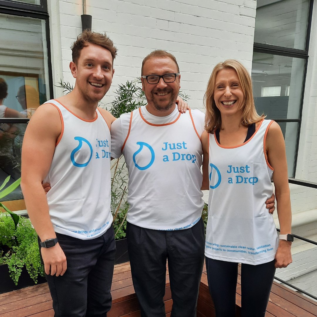 Just a Drop (@just_a_drop) on Twitter photo Good luck to Beverley & Howie from <a href="/VCCP/">VCCP</a> & Brendan from <a href="/Just_a_Drop/">Just a Drop</a> who're taking part in the <a href="/LondonMarathon/">TCS London Marathon</a> today. Thanks to their efforts, we're able to bring safe water to people across the world. Support the runners here: ow.ly/SnVX50GiAeZ
<a href="/VCCPHealth/">VCCP Health</a> #LondonMarathon Good luck to Beverley & Howie from <a href="/VCCP/">VCCP</a> & Brendan from <a href="/Just_a_Drop/">Just a Drop</a> who're taking part in the <a href="/LondonMarathon/">TCS London Marathon</a> today. Thanks to their efforts, we're able to bring safe water to people across the world. Support the runners here: ow.ly/SnVX50GiAeZ
<a href="/VCCPHealth/">VCCP Health</a> #LondonMarathon