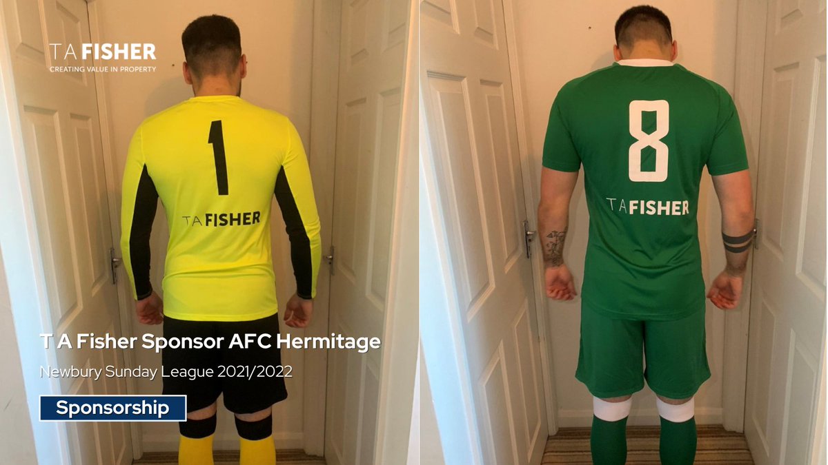T A Fisher is proud sponsor of football team <a href="/AfcHermitage/">AFC Hermitage</a> in Hermitage, who play in the Newbury Sunday League.

Good luck today vs Legacy FC Mens, a 10:30am Kick Off at #Northcroft

The kit is being modelled by the teams 20/21 top scorer <a href="/GordanForbes/">Forbes</a> 

#UpTheGreens #TAFisher