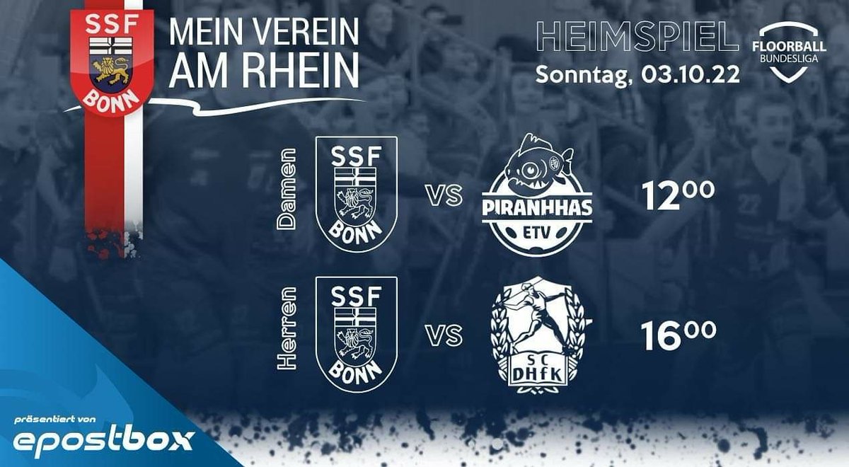 SSFDragonsBonn's tweet photo. Spieltag. #fd_buli #Floorball https://t.co/0f5EVsh9XD