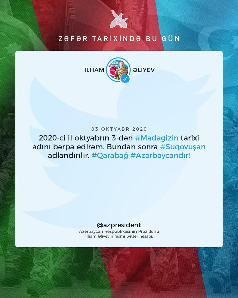 Suqovuşan erməni işğalından azaddır! #Sugovushan
#Suqovuşan
#KarabakhisAzerbaijan
#QarabağAzərbaycandır