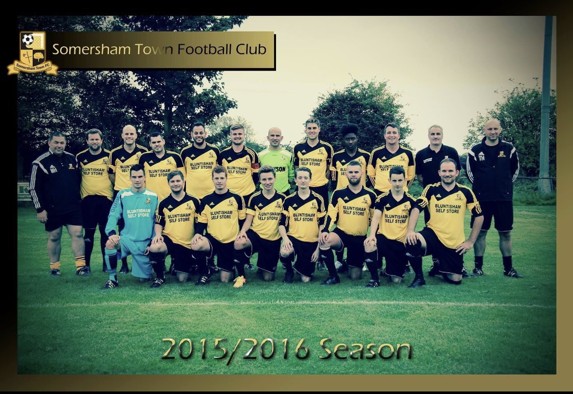 First team photo from the 2015/16 season. Still the same manager, 4 still playing in the first team, 3 playing in the reserves and one is assistant manager of the reserves.

<a href="/CambsLeague/">Cambs County League</a> @SatSportUK <a href="/squeezefootball/">Squeeze</a> <a href="/HuntsFA/">Huntingdonshire FA</a> <a href="/nonleague91/">Nonleague91</a> <a href="/CambsNonLeague/">Cambridgeshire Non-League News</a>