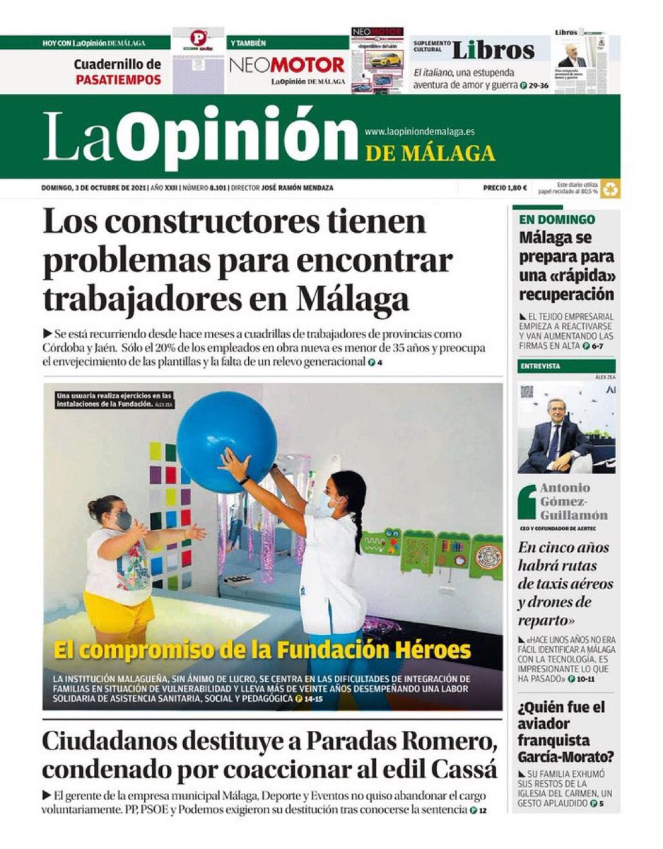 FundHeroes's tweet photo. Hoy somos portada en @opiniondemalaga y estamos contentísimos 💙

Muchas gracias por haceros eco de nuestro trabajo y compartirlo con todos los malagueños 🥰

Podéis ver la noticia completa en 👉🏼 https://t.co/lm3PvBObck https://t.co/YC5J57IRYN